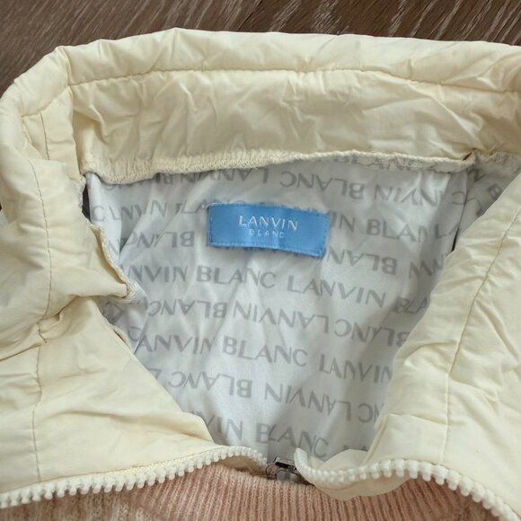 Lanvin Blanc Light Pink Golf Sweater - Windproof & Lightweight - Picture 2 of 9